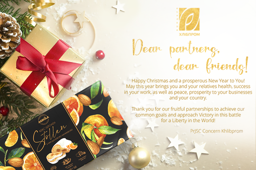 Happy Christmas and a prosperous New Year to You, dear partners, dear friends! 